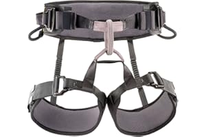 Petzl C038CA00 NEW FALCON MOUNTAIN Very Lightweight Seat Harness for Rescue Operations Involving Technical Climbing, Size 1, Black