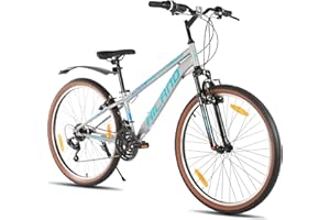 ‎HH HILAND HILAND 26 Zoll Mountainbike für Herren und Damen, 21 Gänge Mountainbike, hochfester Stahlrahmen, V-Bremse, Hardtail MTB für Erwachsene