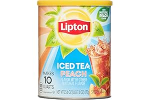 Lipton Mrożona herbata brzoskwiniowa napój mieszanka sprawia, że 10 litrów 670 g wanna, proszek