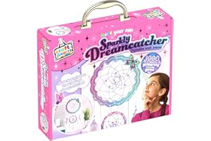 Bookoli - Make Your Own Sparkly Dreamcatcher Craft and Carry Activity Kit - Gifts for Girls - Arts and Crafts Activities for Kids