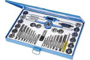 Silverline - Set di maschi per filettare e filiere 40 p.zi (186811)