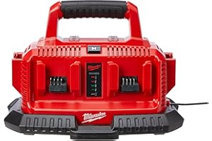 Milwaukee M1418C6 Ładowarka, Czarny/Czerwony, ‎21.41 x 19.81 x 29.39 cm; 1 kg