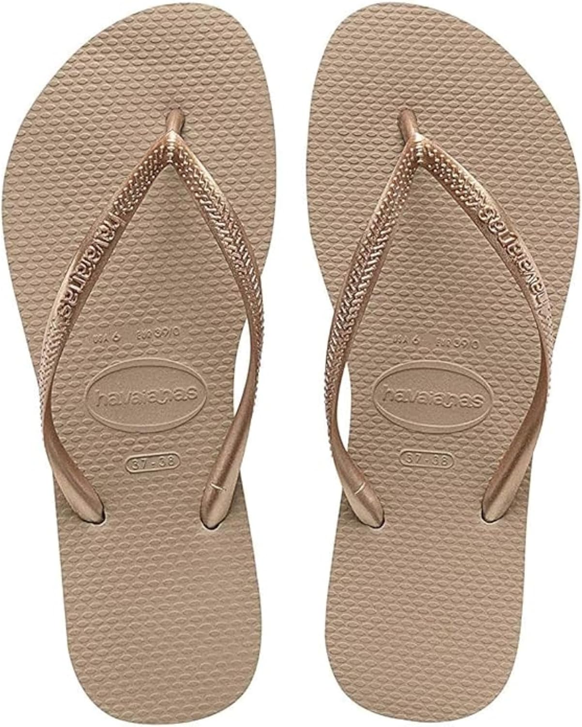 Havaianas Slim Chanclas Elegantes, Duraderas y Versátiles, con Suela Texturizada para Agarre y SoporteMujer