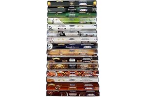 LAMARE Confezione di incensi Satya – Assortimento di 15 fragranze – 300 bastoncini in totale – Aromaterapia – Meditazione – Spiritualità – Naturale ed ecologico.