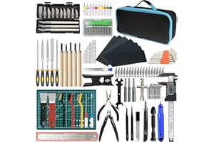 BILIPLE 176 PCS 3D Printer Tool Kit with Bag, 3D Printer Accessories Includes Deburring, Removal, Carving, Grinding, Cleaning Tools, 3D Printing Tool Kit for Effective Maintenance & Cleaning