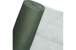 HaGa® 1m Robuster Gartenzaun Geflügelzaun aus Kunststoff, 0,8m Höhe, 5mm x 5mm Maschenweite - Ideal für Hühner, Enten & Kleintiergehege