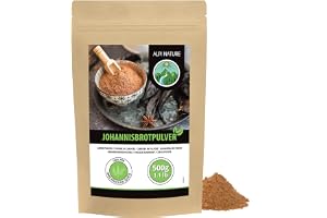 Alpi Nature Johannesbröd Pulver 500g, Carob Pulver, Malda Johannesbrödkapslar, Naturligt Sötningsmedel