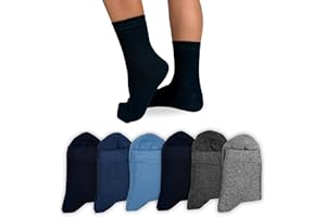 LEON D'ORO Calze Bambino Bambina in Caldo Cotone, Calzini Ragazzo Ragazza per Scuola Tempo Libero 6 Paia Made in Italy