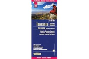 Tanzania, Ruanda, Burundi, mapa de carreteras impermeable. Escala 1:1.200.000. Reise Know-How.: world mapping project (Tanzania (1:1.000.000))