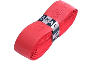 Karakal PU Supergrip replacement racquet grip - tennis / badminton / squash - red x 6