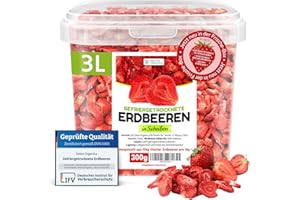 ‎DETOX ORGANICA Detox Organica GEFRIERGETROCKNETE ERDBEEREN, 300g Früchte in Scheiben, 100% Trockenfrüchte natürlich und ohne Zusatz von Zucker oder Zusatzstoffen (300g)