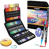 GuangNa 200/168 couleurs Stylos marqueurs acryliques à pointe souple