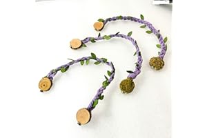 Opus Vita Jumping Spider - Rope bridges with Twine - Spider Enclosure Decor - Professionally made to cleverly attach to your Insect Enclosure Purple Macrame Rope 3 Pack