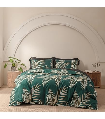 Beddengoed 220 x 240 cm, zwart, 3-delig, omkeerbaar motief