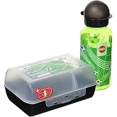 Emsa Children's Drinking Bottle and Lunch Box Set Pirate; BPA-free; material Drinking bottle made from Tritan shatterproof and harmless plastic lunch box.