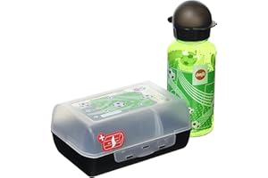 Emsa 518140 - Set botella de agua y fiambrera fútbol para niños de Tritan