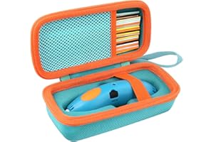 co2CREA Travel Hard Case for 3Doodler Start+ Essentials 3D Pen Set,Storage Organizer Holder for Printing Filament Refill and USB Charger