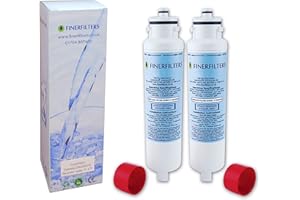 Finerfilters - Filtri per acqua e ghiaccio, compatibili con frigoriferi e freezer Daewoo DW2042FR-09 Aqua Crystal, 2 pezzi