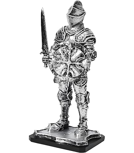 Sculpture Chevalier Spartiate Fuwraixis Guerrier Médiéval Figure, Spartiate Guerrier Décoration Vintage Bureau Sculpture Chevalier Spartiate Fuwraixis Guerrier Médiéval Figure, Spartiate Guerrier Décoration Vintage Bureau