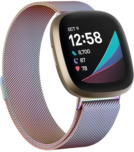 Ersatzarmband Für Fitbit Charge 3/Charge 4/Charge 3 SE – Edelstahl Mit Magnetschloss, Zwei Größen, Verstellbar