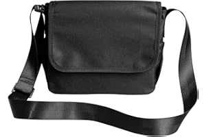 Vaupan Crossbody Bag Messenger Bag for Men, Women Shoulder Bag Purse Water Resistant Lightweight Sling Bag Satchel Bag for Travel Work Business (Black)