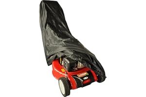 GREENSTAR - Housse Protection Tondeuse - Pour Tondeuse Thermique ou Électrique - Polyester - Noire - Dimensions : 185 x 59 x 68 cm