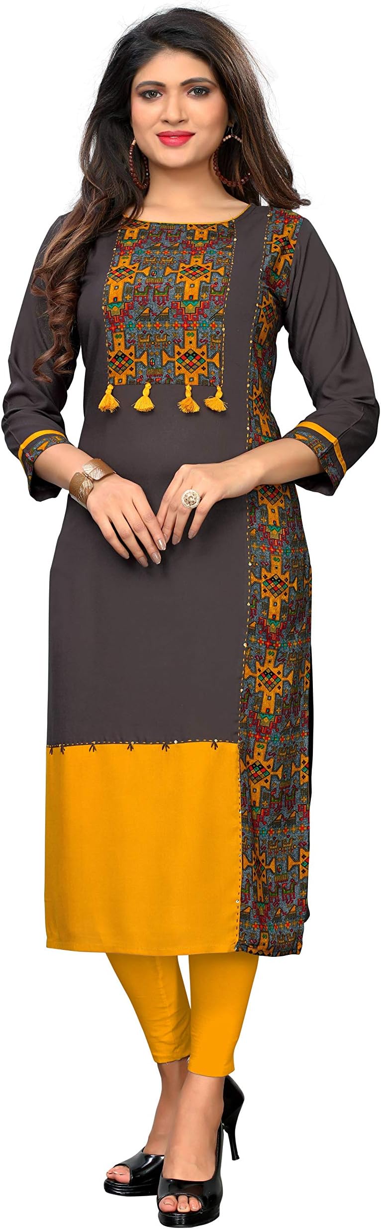 Vaikunth Fabrics Women's Rayon Regular Kurta