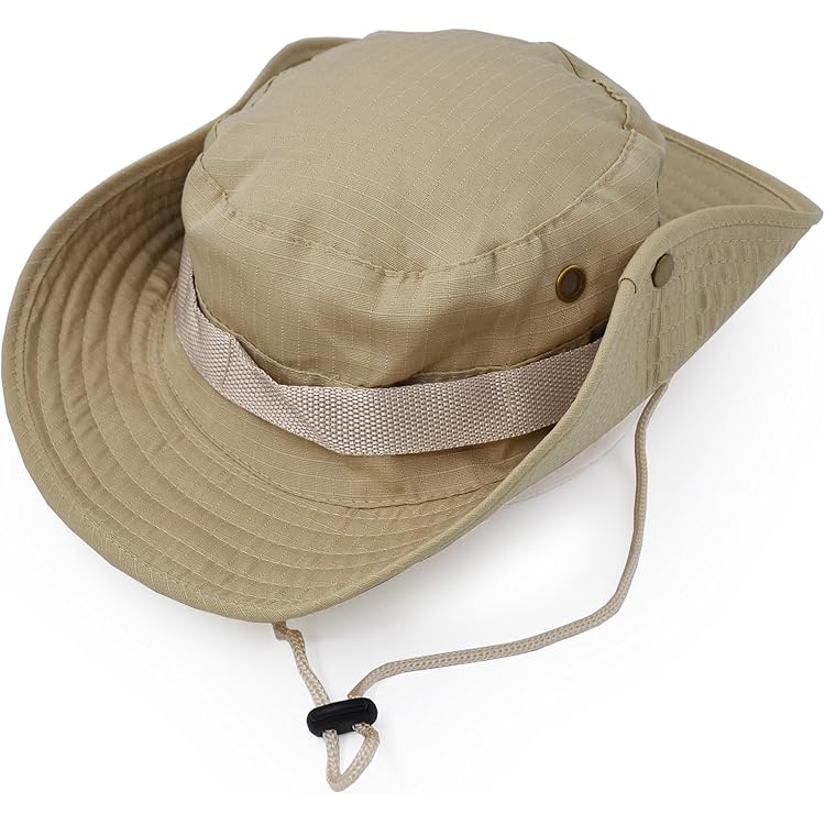 Chapeau Colonial En Paille - Large Bord Protection Solaire - Avec Mentonnière Réglable Et Ceinture Cuir - Style Aventurier