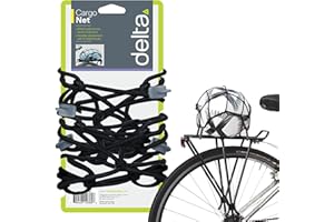 DELTA CYCLE & HOME DELTA Unisexe Cargo Net avec des Crochets, Noir