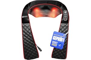 ESSY Shiatsu Nackenmassagegerät mit Wärme Neck Relax Massagegerät Rücken Nacken Schulter Massageroller Nackenmassage Rückenmassagegerät Nackenschmerzen Massagegeräte Neckrelax Massagegerät