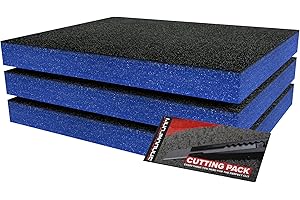 Shadow Foam Kit de iniciación de 3 piezas | Insertos de espuma para caja de herramientas, hoja de espuma de 40 x 32 cm, organización de caja de herramientas, sistemas de almacenamiento de herramientas