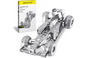 Piececool Puzzle 3D Metal Modèle Formule Voiture, Maquette Modèles de Voitures Inoxydable 430 Laiton, Restauration 100%, Maquette Metal, Cadeau d'anniversaire pour 3D Puzzle Adulte, 69 Pièces