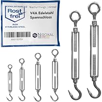 Crochet En S Acier Inoxydable NietFullThings - Diamètre 10mm, Longueur 80mm Pour Suspension Lourde