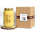 SUKHAKARAM GIR COW A2 ORGANIC CULTURED GHEE 1000 ml | GRASS FED INDIAN GIR COW | TWO WAY NEEM WOOD CHURNED WITH BILONA METHOD | GLASS BOTTLE | PURE, NATURAL AND HEALTHY