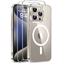 Funda Transparente Para IPhone 13 Pro Con MagSafe | 2 Protector De Pantalla Y Protector De Cámara, Antigolpes TPU + PC, Aro Magnético Integrado