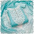 Y2Y Women's Heavy Cotton Embroidery Work Unstitched Salwar Suit Dress Material With Chanderi Work Dupatta (Free Size_Multi Color)