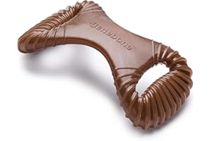 Benebone Langlebiges Dental-Kauspielzeug für Hunde für Aggressive Kauer, echte Erdnuss, groß, verbessertes Design.