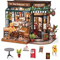 3D-Miniatur-Haus Bausatz, DIY Holzhandwerk Mit LED & Möbeln – Für Erwachsene, Geschenk Zum Basteln