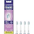 Oral-B Pulsonic Sensitive Aufsteckbürsten für Schallzahnbürsten, 4 Stück, Zahnbürstenaufsatz für Oral-B Schallzahnbürste