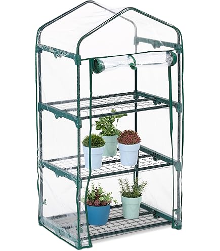 2 Coperture Ricambio Per Serra 4 Livelli – PVC Trasparente 68x48x160 Cm, Con Cerniera E Porta Arrotolabile (telaio Escluso) - 4