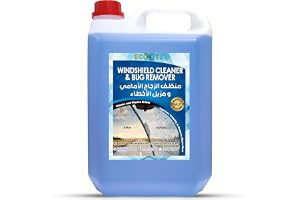ECOLYTE+ Windshield Cleaner & Bug Remover, Premium, windshield washer, Cleans & Repels Grime, Improves Visibility, Streak Free Cleaner, Crystal Clear Vision, Reduces Wipes Wear - 5 Liter