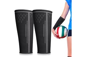 TOBWOLF 1 Paar Volleyball Arm Ärmel, Volleyball Kompression Ärmel Sport Unterarm Ärmel, Passing Unterarm Ärmel