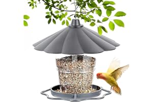 Sporgo Casetta per uccelli da appendere: mangiatoia per uccelli, resistente alle intemperie, per uccelli selvatici, mangiatoie per uccelli selvatici, da appendere per balconi, uccelli, casetta per