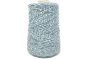 CHICCA TUTTO MODA Rocca Filato Alta Fantasia Uncinetto e Ferri per Abbigliamento e Accessori Moda 300g - 650m (Onda Marina)