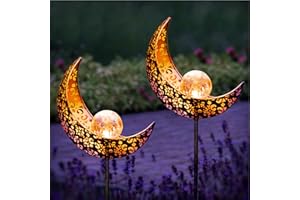 Gadgy Latarnie Ogrodowe Duże, Zestaw 2 Lamp Solarnych LED, Dekoracja Zewnętrzna do Ogrodu, Tarasu i Balkonu