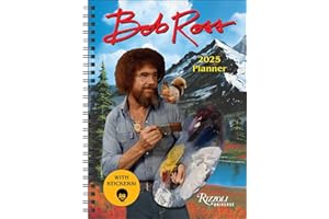 Bob Ross 12-Month 2025 Planner Calendar