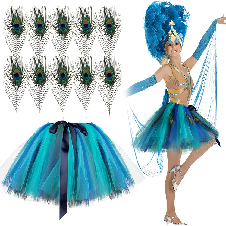 Plumes Naturelles D'autruche, Paon, Oie - Marque Neotrims - Pour Chapeau, Carnaval, Costume - Neuf