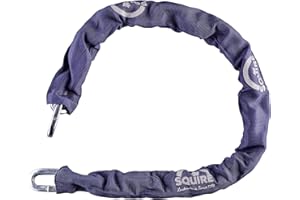 Henry Squire High Security J Hardened Alloy Steel Chain with Black Sleeve, 915 mm (Length) x 8 mm Link (Diameter)