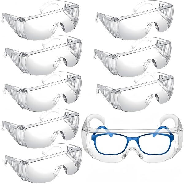Lot De 15 Lunettes De Sécurité Transparentes - Protection Contre Poussière, Chimie Et Projections - Confortables Et Anti-Rayures