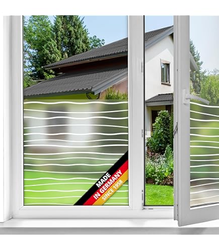 Coavas Raamfolie, niet-klevende privacy-sticker voor thuis, kantoor, zelfstatische hechting, Vinly glas, voor badkamer, vergaderruimte, woonkamer (mat wit, 69 cm